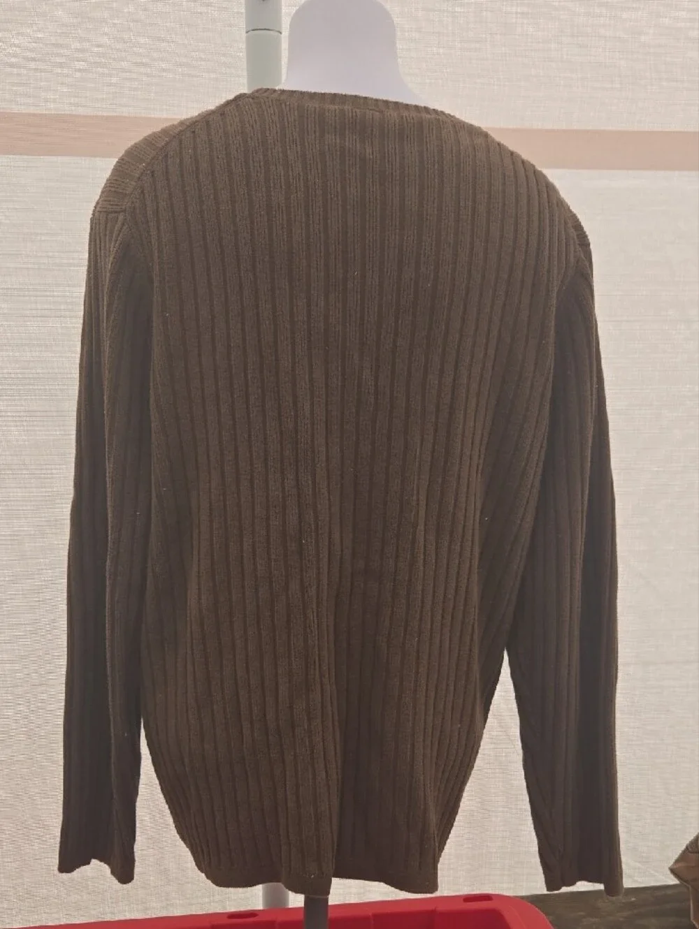 GAP Men's Ribbed Crewneck Sweater in Brown